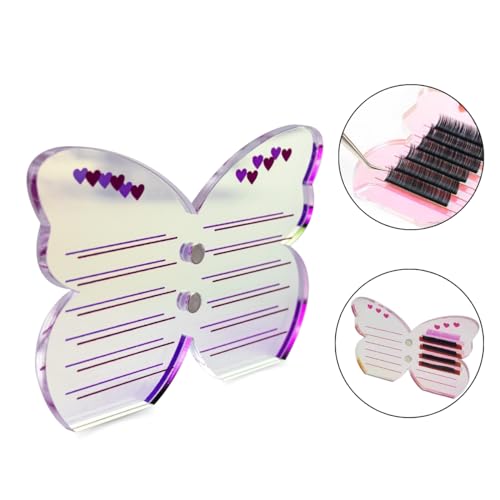 Suporte Acrilico Borboleta Ímã Lash Designer Extensão Cilios