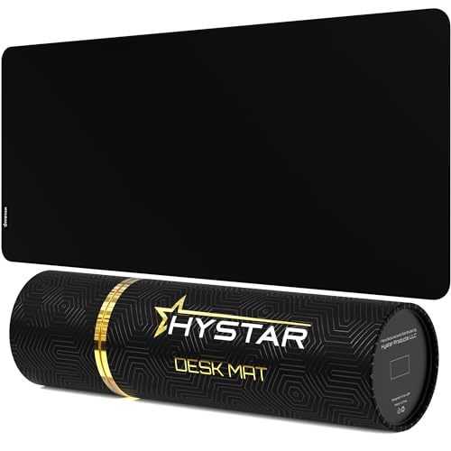 Tapis de souris de jeu étendu Hystar XXL noir classique pour le gaming