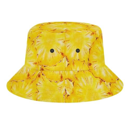 Image of Food Golden Corn Bucket Hats Unisex Washed Cotton Lightweight Outdoor Summer Beach Sun Hats Men Women Bucket Hat for Travel