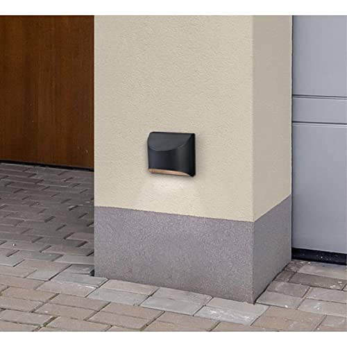 Image of Westinghouse 6122800 Nardella Transitional One Light Dimmable LED Outdoor Wall Fixture, Textured Black Finish, Dark Sky Friendly