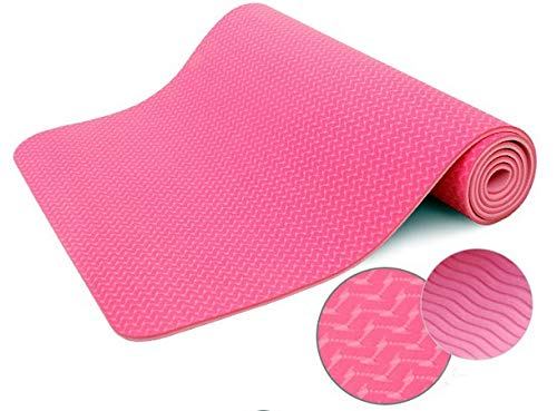 IRIS Fitness Extra wide Non Slip 8 mm TPE Yoga Mat for Hot Yoga Pilate Gymnastics (72 inch x 28 inch x 8 mm)-image-29