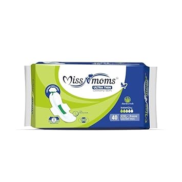 MISS N MOMS ULTRA THIN COTTONY SOFT Sanitary Pad (Pack OF 40)