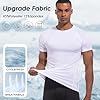 Towintec Maglietta a Compressione da Uomo Maglia di base Traspirante Palestra Running Maglietta a maniche corte Allenamento Collo rotondo Maglietta Top ad asciugatura rapida Snellente Ciclismo Fitness #2