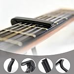 Capo Guitar Quick Change Capo for Electric Acoustic Guitar Ukulele Banjo - Black