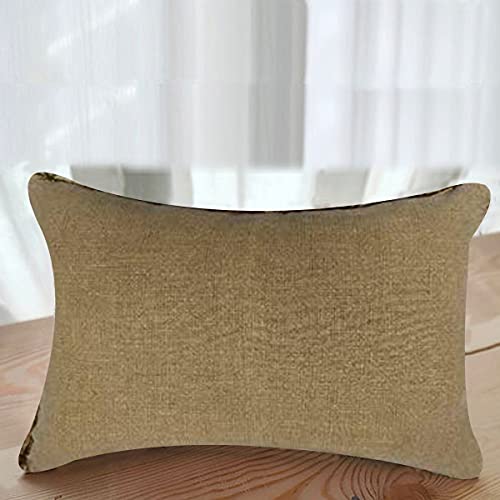 Image of SAJAVAT HOME PV30 Cotton Quilted Paisley Print Pillow Cover (Pack of 1) 21x27 INCHES /53x68 cm Multicolour (Brown)