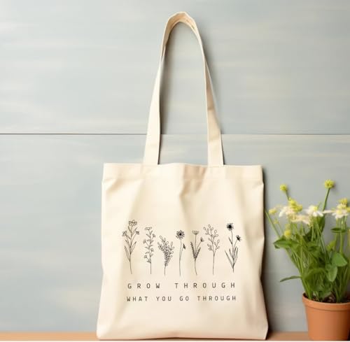Image of The Purple Tree Cotton Tote Bags for Women (pack of 1) Women Tote Bag, Eco Friendly Tote Bag, Reusable Tote Bag, Shopping Bag, College Bag