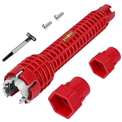 Roysmart Instalador llave de fregadero Faucet instalador alicates multifunción llave de tubo herramienta de fontanería multiusos para cocina baño grifo Cover
