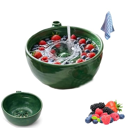 The Original Artisan Swirling Berry Bowl,Self Spinning Berry Bowl,Hydro Bowl