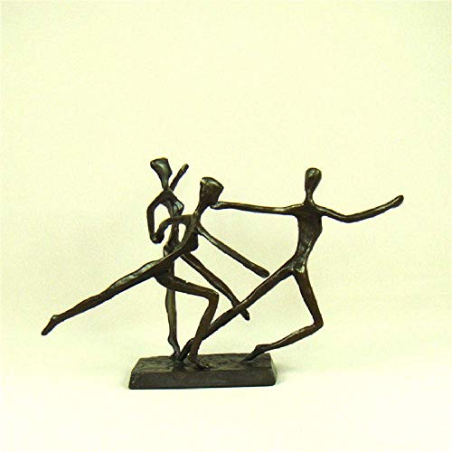 Figurine de Patinage Artistique en cuivre H3TF5J statuette en métal pour décoration d'intérieur - 3
