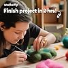 Woolbuddy 𝗡𝗲𝗲𝗱𝗹𝗲 𝗙𝗲𝗹𝘁𝗶𝗻𝗴 𝗞𝗶𝘁 – DIY Animal Craft Set for Beginners with Core Wool, Felting Supplies, Tools & Instructions – Fun Creative Kit for Adults (Frog) #2