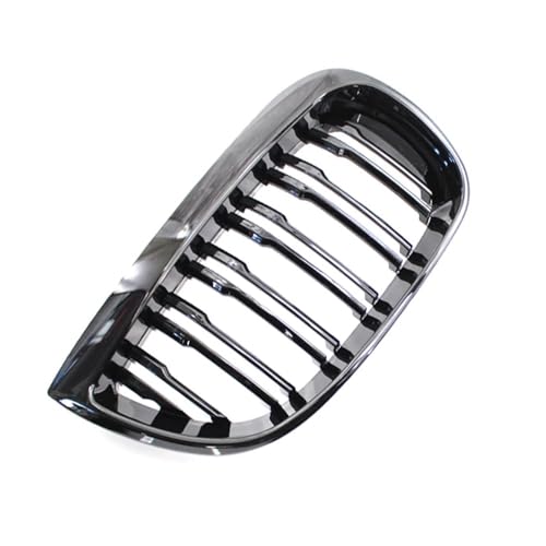 Rejilla delantera para E81 y E87 de doble listón negro fabricada en ABS resistente 3