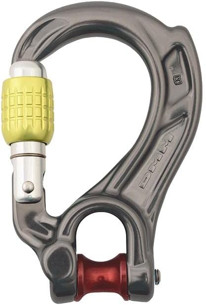 DMM Director Yoke Screwgate Rope Spacer Titanium/Green A622RS
