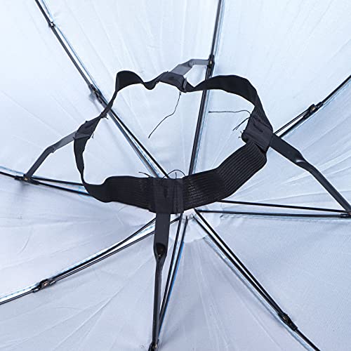 Chapéu de Guarda-chuva de Pesca, boné Dobrável à Prova D'água, boné de Chuva Solar Com Faixa Elásti