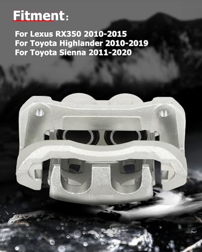 Image of cciyu 19B6274 19B6275 Front Left & Right Brake Calipers With Bracket For Lexus For RX350 2010-2015,For Toyota For Highlander 2010-2018,For Toyota For Sienna 2011-2018