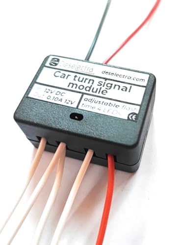 Deselectra Car Motorcycle Turning Signal Light Module 12V 4 LED for Indicate Left and Right Turn