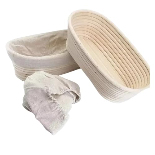 LUYSGBXR Banneton Panier à Pain Outils à Pain Panier en rotin Fermentation de la pâte Panier à Pain Cuisson(S)
