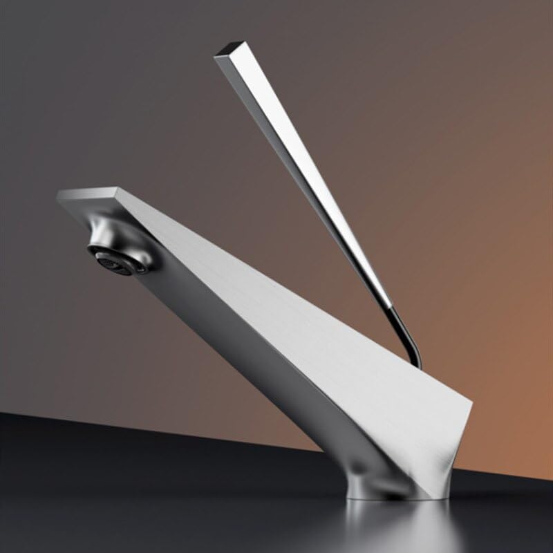 Robinet mitigeur lavabo noir en laiton pour évier et vasque de salle de bains design