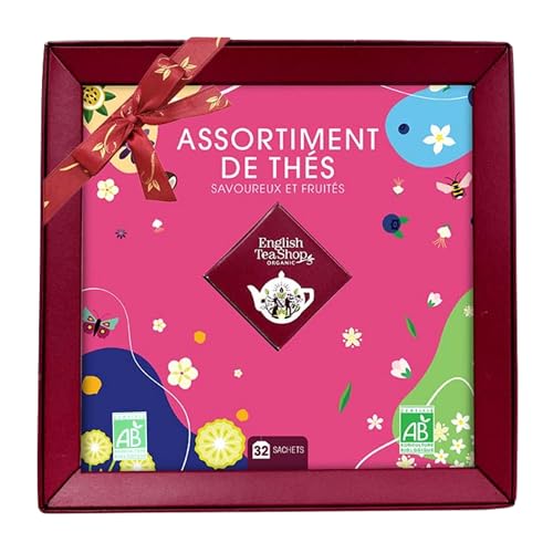 English Tea Shop - Coffret Cadeau de Thés Bio, Assortiment de 32 Sachets