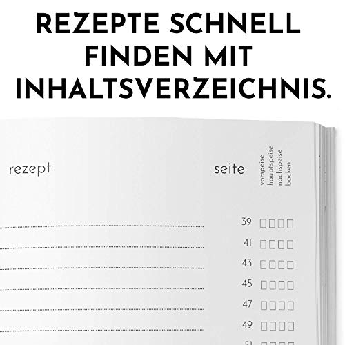 Libro di ricette per scrivere, formato A5, con