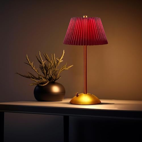 JHPGEOE Cordless Metal Desk Lamp,Touch Sensor Control LED Table Lamp,3
