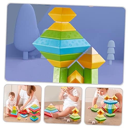 ibasenice Blocos De Construção Variados De 30 Peças Para Crianças De Plástico Em Constante Mudança