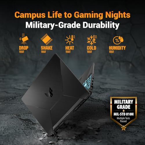 Image of ASUS TUF A15 (2026),Smartchoice,AMD Ryzen 7 8845HS,RTX 3050-4GB,16GB RAM (Upgradeable),512GB SSD,FHD,15.6 inch(39.6 cm),144Hz,Win 11,M365 Basic(1Y),Office 24,Black,2.3 Kg,FA506NCG-HN192WS,Gaming Laptop