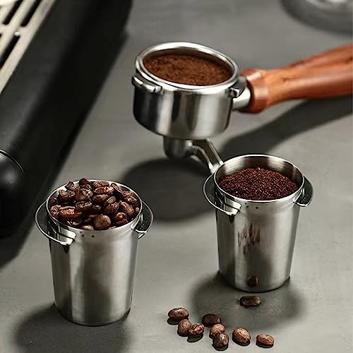 51mm Dosierbecher, Barista Zubehör Coffee Dosing Cup aus Edelstahl, Siebträger Zubehör Kaffee Dosierbecher, Passend für 51mm Siebträger, Espresso Dosierbecher 51mm Dosierbecher Espresso Zubehör