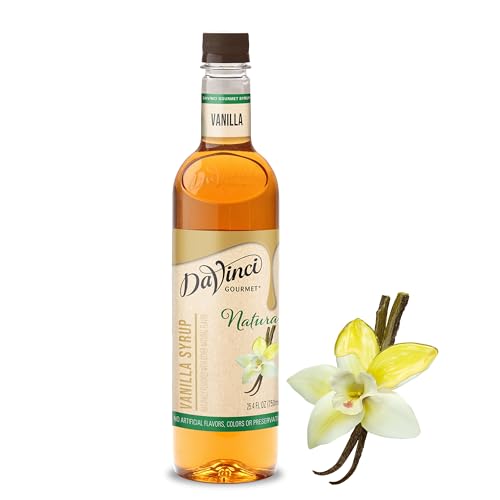 Image of DaVinci Gourmet Naturals Vanilla Syrup, 25.4 Fluid Ounces (Pack of 1)