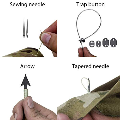 Wilderness Survival Card, 4 Stks Vissen Gear Haak Kaart Outdoor EDC Gereedschap Camping Supplies Survival Tools… - Image 7