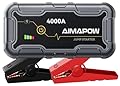 Avviatore Batteria Auto,4000A Avviatore Emergenza per Auto(Adatto a 7.0L Gas o motore diesel 5.5L litri), 12V Jump Starter Booster Power Bank, Torcia a LED AIMAPOW