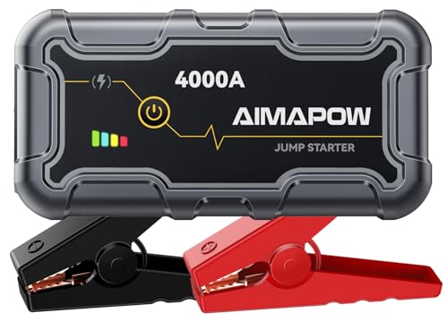 Avviatore Batteria Auto,4000A Avviatore Emergenza per Auto(Adatto a 7.0L Gas o motore diesel 5.5L litri), 12V Jump...