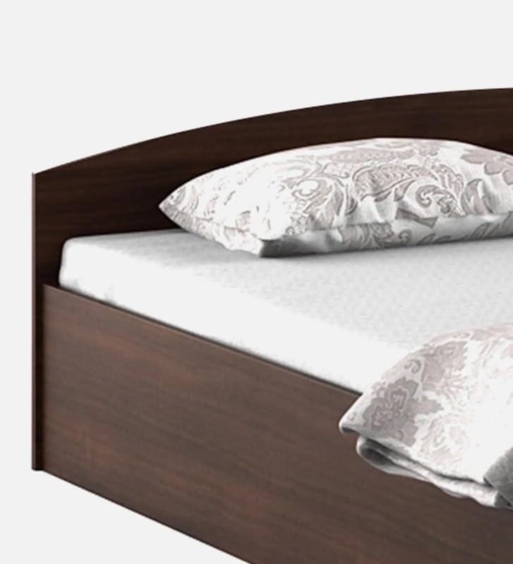 Image of Mintwud Pepperfry Engineered Wood Kin Queen Size Bed Without Storage | Wooden Double Bed Cot Palang Furniture for Living Room Bedroom Home and Hotels (Wenge Walnut Finish)