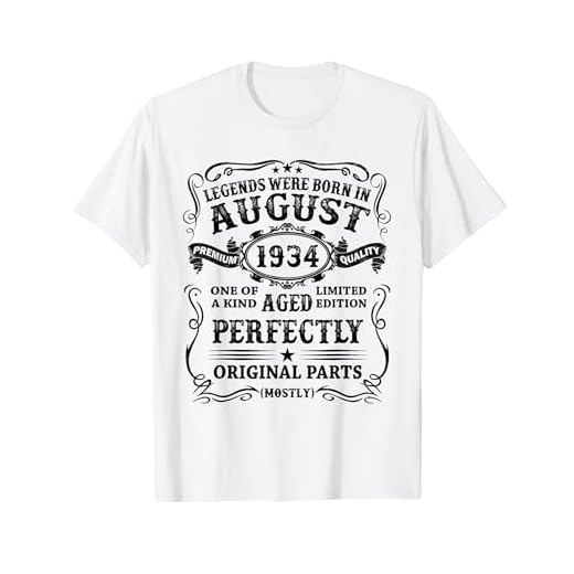 Las Leyendas Nacen En Agosto 1934 Regalo 90 Años Cumpleaños Camiseta
