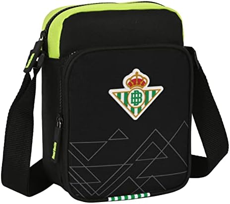 Borsa A Tracolla FC Barcelona Safta - Valigetta Nera Con Tasca Esterna, 16x6x22cm, Unisex Bambini - Foto 13