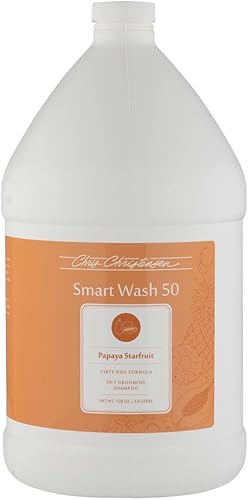Miniatura 14 de Chris Christensen Smartwash50 Hydrating Blend Champú ultra concentrado para perros, hace hasta 50 botellas, acicalar como un profesional