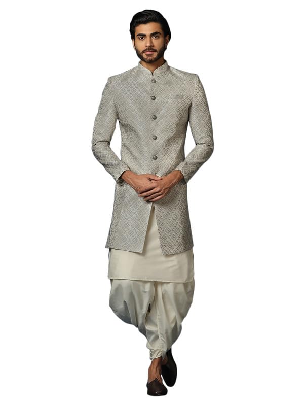 Image of KISAH mens Kurta Sherwani Dhoti Set
