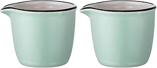 xiaofeng214 Minijarra de cerámica de 40ml para Leche, cafetera Espresso para té de la Tarde, Jarra de Leche, Recipiente para Salsa, vajilla de Cocina, 2 uds. (Color : Verde)