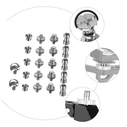 Image of 22pcs Camera Screw Mount Set 1 /4 Inch to 3 /8 Inch Converter