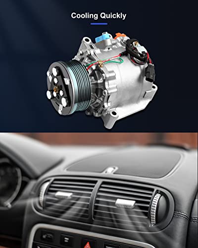 Image of ECCPP AC Compressor 2006-2011 Fit for Honda Civic 1.8L Air Conditioner AC Compressor for Car