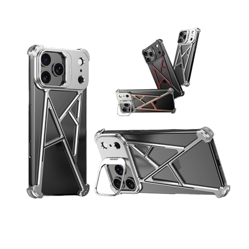 IPhone 17 Pro / 17 Pro Max p ^P[X A~ t[X op[ یJo[ BYX^ht ϏՌVRR[i[ MXfUC(Silver,17 Pro)