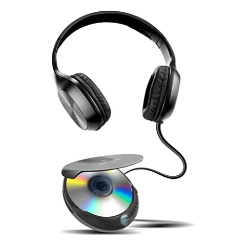 Coby CD Player Portable CD Player with Headphones, 60-Sec Anti-Skip Discman Compact Disc Portable CD Player for Car, Foldable Headset for Travel or Home Use Cover