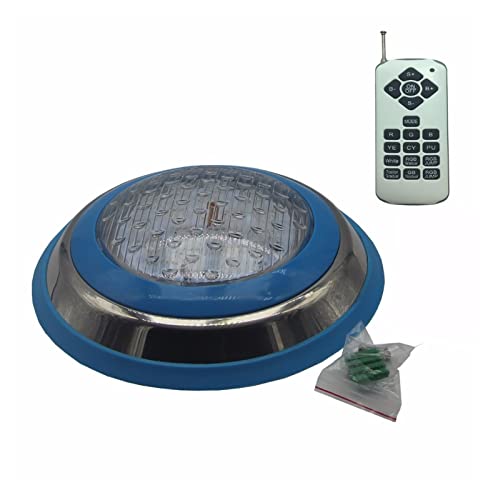 Piscina de superficie LED 12V Luz submarina RGB Lámpara natación IP68 Acero inoxidable a prueba agua 3 6W 45W 54W Iluminación la fuente(RGB 4W no remote,36W)