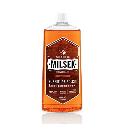 Milsek 13570 Orange Furniture Polish and Cleaner Oil, 12-Ounce, 12 Ounces