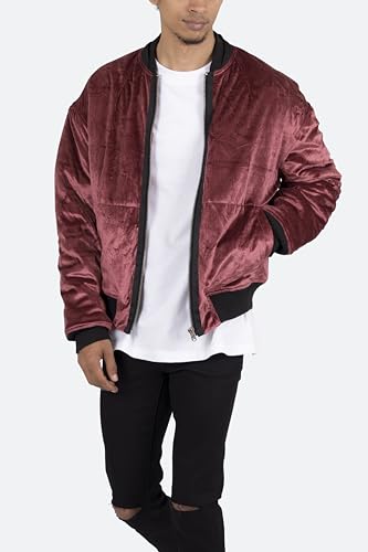 mnml Mens Velour Bomber Jacket2