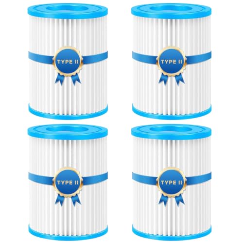 Filter Typ II für 58094 Filter größe 2 geeignet für Steel pro Frame Pool Familien-Pool aufblasbarer Pool-Filter (4 Stück)