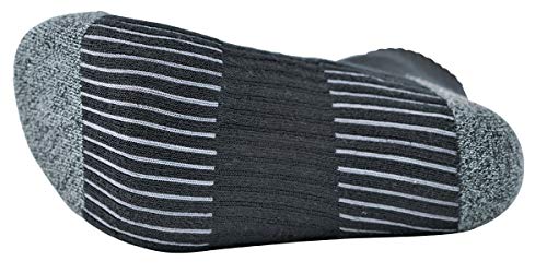 6 Pack Redback Boots Everyday Bamboo Quarter Ankle Sock BLACK2