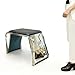 FixtureDisplays Padded Shoe Fitting Bench with Mirror 15589