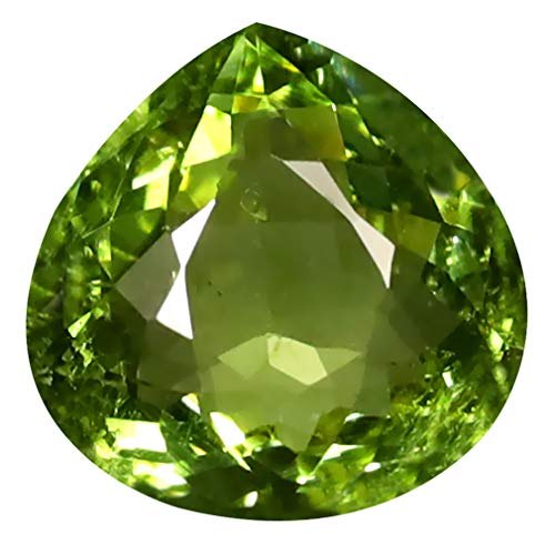 Tourmaline verte naturelle en forme de poire idéale pour votre bague de fiançailles