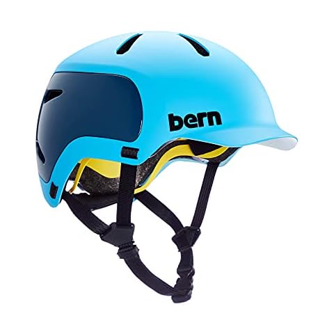 Bern Men's Watts Helmet in Satin Navy Blue Cover
