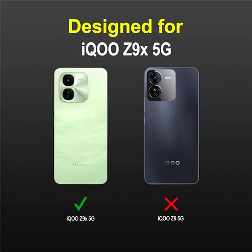 Image of amazon basics Back Case Cover for iQOO Z9x 5G | Compatible for iQOO Z9x 5G Back Cover | Liquid Silicon Magic Case with Camera Protection | Black